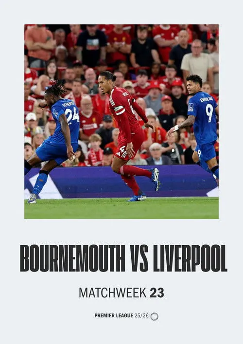 Bournemouth VS Liverpool PL 25/26