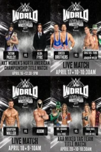 LIVE matches from WWE World: April 19, 2026