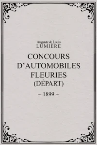 Fête de Paris 1899: Concours d&rsquo;automobiles fleuries (départ)