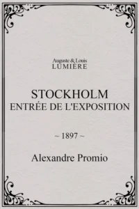 Stockholm, entrée de l&rsquo;exposition